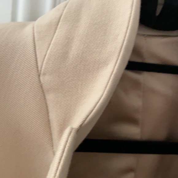 Khaki wool fitted blazer size 4 - Picture 6 of 8